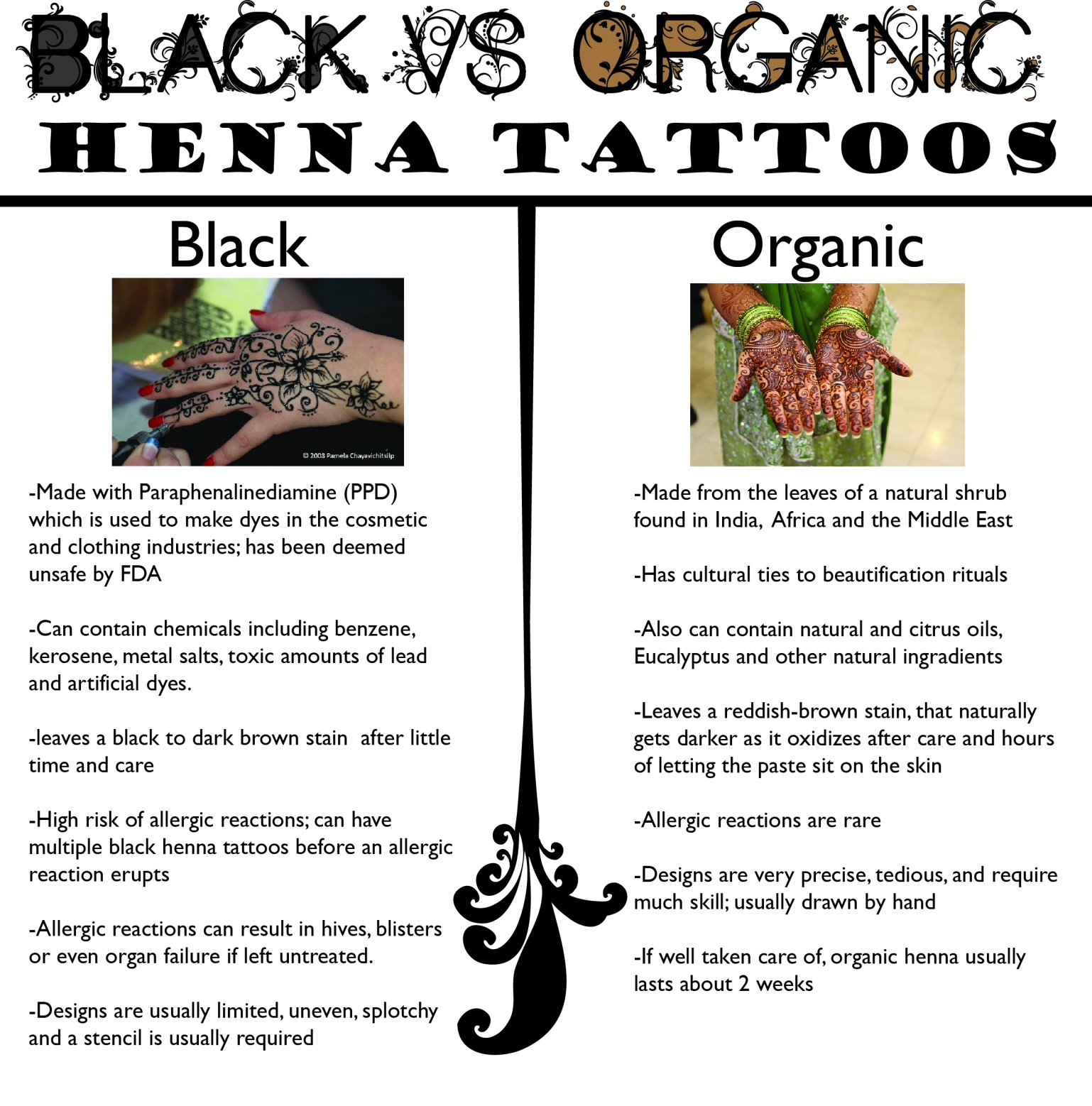 Black vs Organic Henna – Sinful Skinz